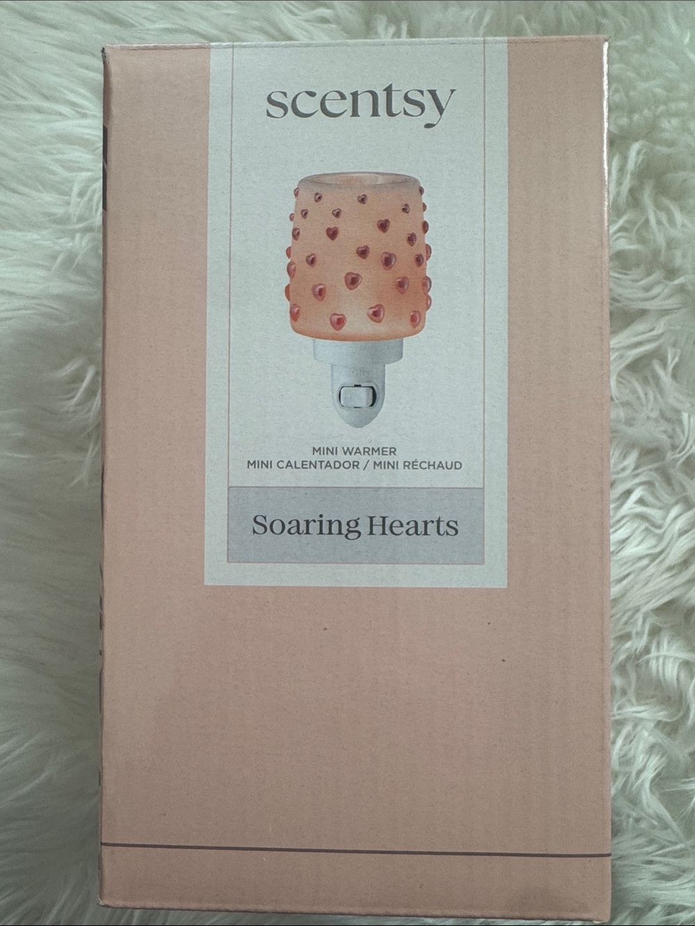 Scentsy Soaring Hearts Mini Warmer - Blush Pink